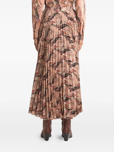 ETRO paisley-print maxi skirt - Pink