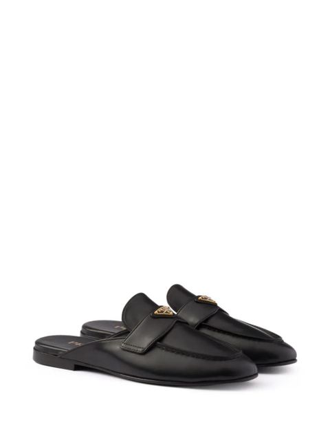 Prada leather mules - Black - zdjęcie produktu nr 2