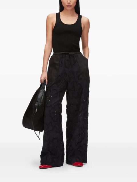 3.1 Phillip Lim floral appliqué trousers - Black - zdjęcie produktu nr 2