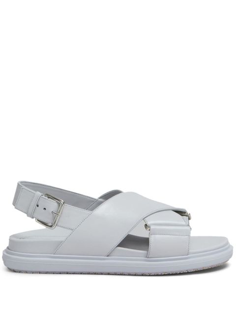 Marni Fussbet leather sandals - Grey - zdjęcie produktu nr 1
