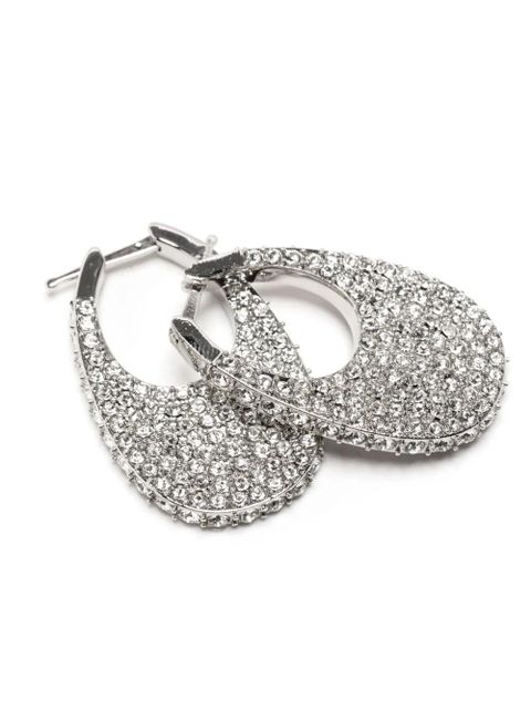 Coperni medium Swipe crystal-embellished earrings - Silver - zdjęcie produktu nr 2