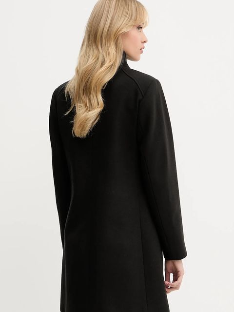 Liu Jo płaszcz z domieszką wełny kolor czarny MF5119 J4873 - zdjęcie produktu nr 2
