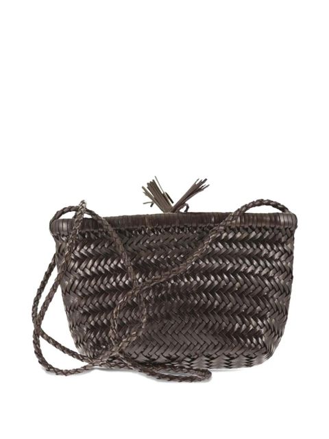 DRAGON DIFFUSION Minsu woven-design cross body bag - Brown - zdjęcie produktu nr 2