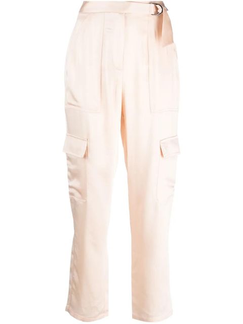Simkhai satin-finish cropped trousers - Neutrals - zdjęcie produktu nr 1