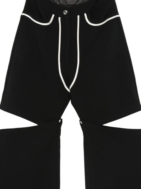 Paris Georgia Emelio cut-out trousers - Black
