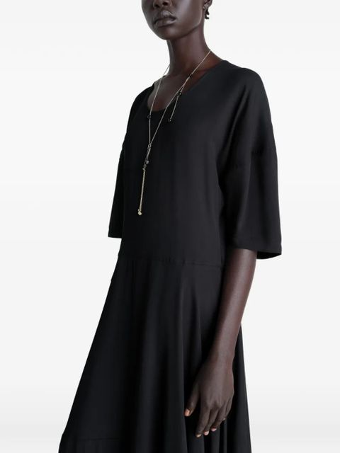 LEMAIRE balloon midi dress - Black