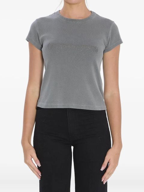 Alexander Wang ribbed T-shirt - Grey - zdjęcie produktu nr 1