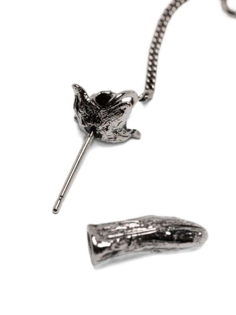 LEMAIRE chain earrings - Silver