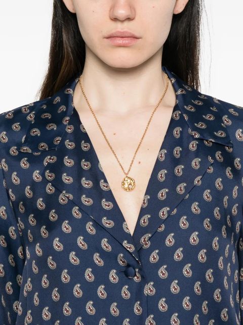 DÔEN Elene paisley shirt - Blue