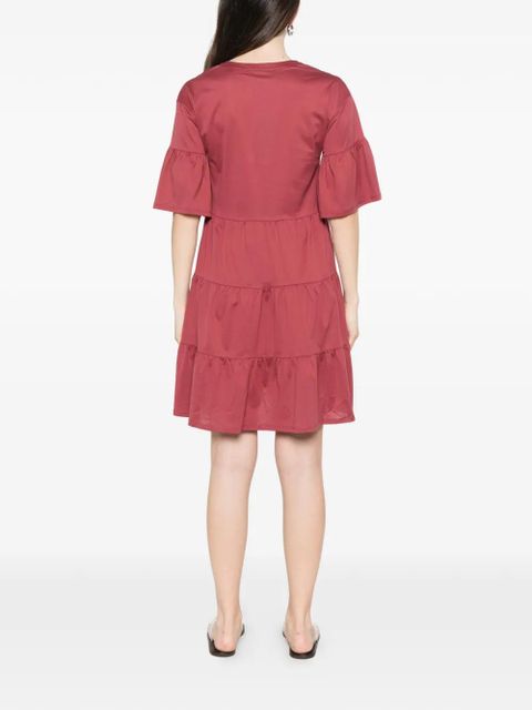 Weekend Max Mara Wkdsaggina ruffled V-neck mini dress - Red