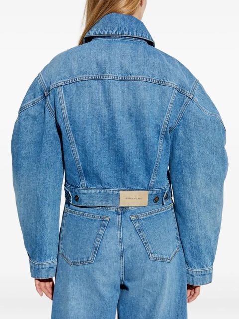 Givenchy puffed-sleeve denim jacket - Blue - zdjęcie produktu nr 2