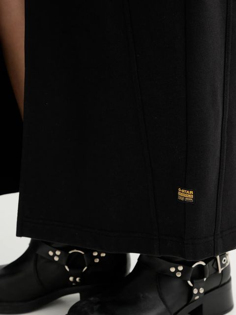 G-Star sukienka kolor czarny maxi rozkloszowana D27279-D705