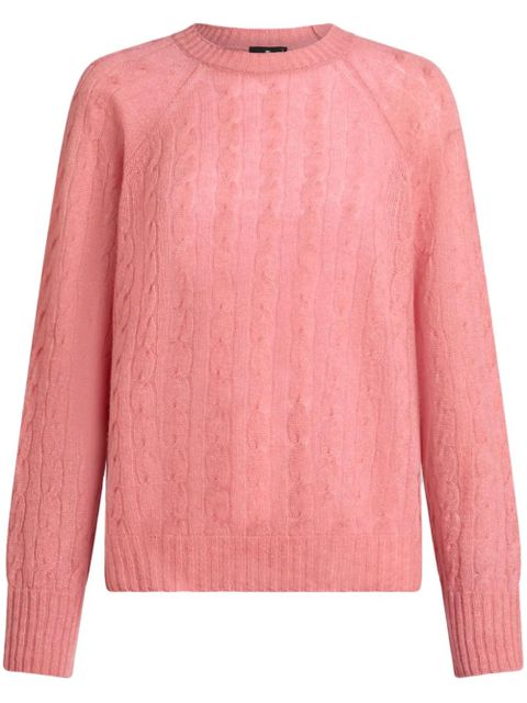 ETRO cable-knit cashmere jumper - Pink - zdjęcie produktu nr 1