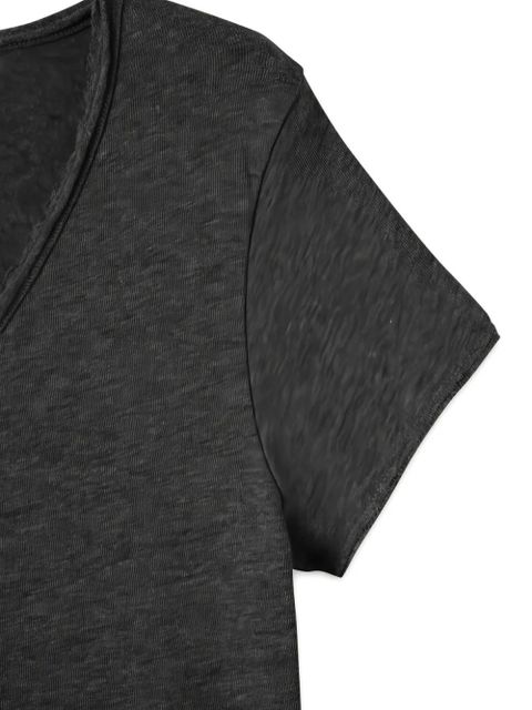 American Vintage V-neck short-sleeve T-shirt - Grey - zdjęcie produktu nr 2