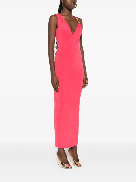 Balmain draped-effect sleeveless dress - Pink