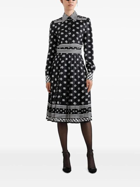 Dolce & Gabbana DNA logo-print midi dress - Black - zdjęcie produktu nr 2