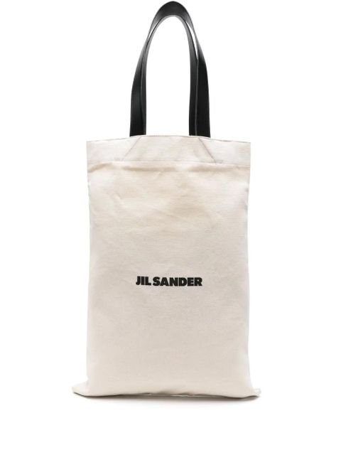 Jil Sander large Flat Shopper tote bag - Neutrals - zdjęcie produktu nr 1