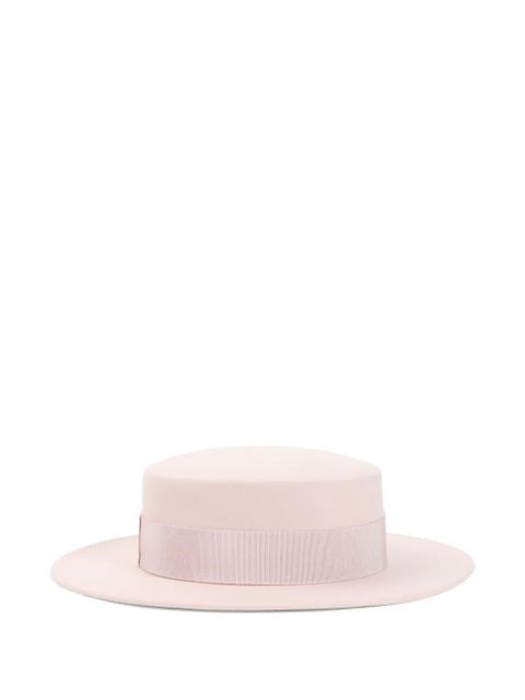 Maison Michel Kiki ribbon-detailed wool hat - Pink - zdjęcie produktu nr 2