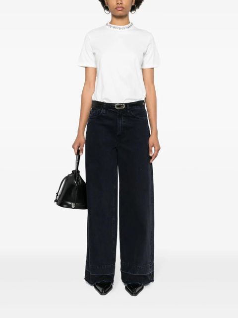 Golden Goose rhinestone-embellished cotton T-shirt - White - zdjęcie produktu nr 2