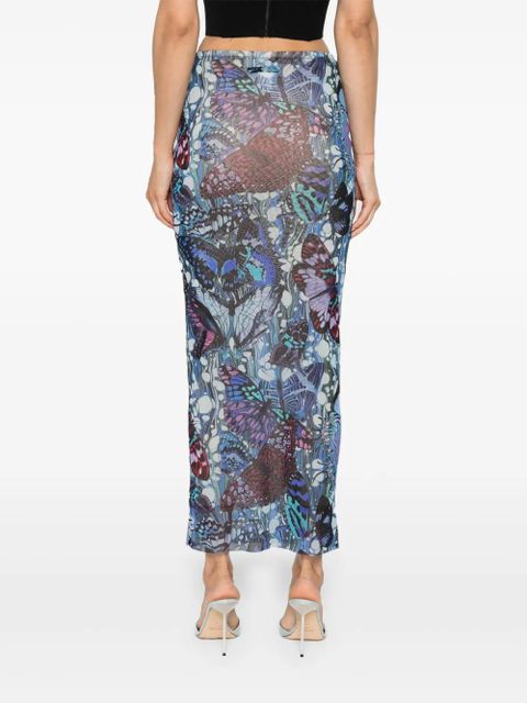 Jean Paul Gaultier The Blue Butterfly pencil skirt