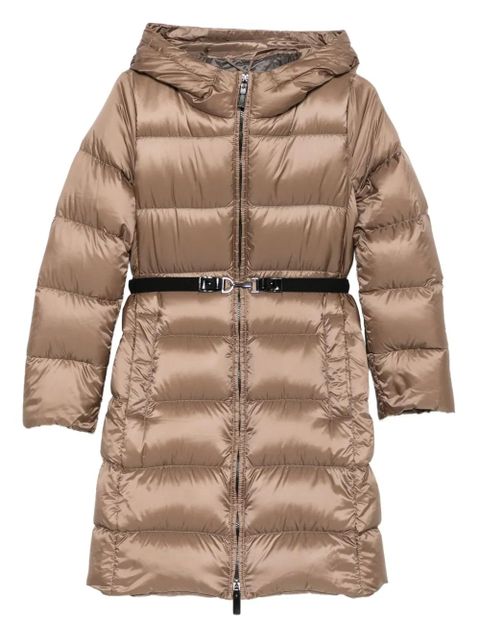 Max Mara hooded belted puffer jacket - Brown - zdjęcie produktu nr 1