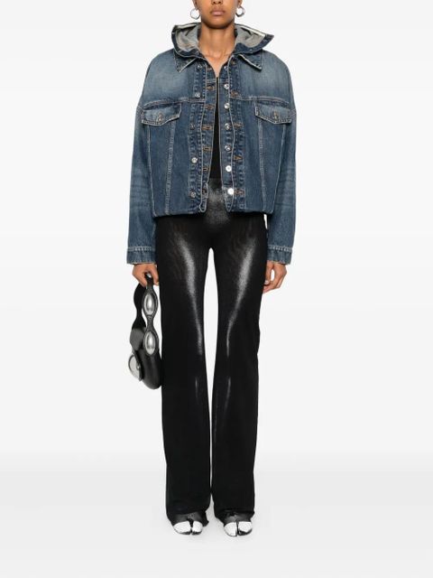 Jean Paul Gaultier body-print straight trousers - Black - zdjęcie produktu nr 2