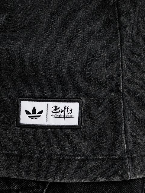 adidas Originals t-shirt bawełniany Buffy Tee damski kolor czarny wzorzysty JX1278