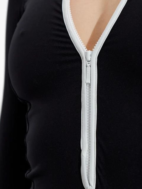 Hunza G Tyra long-sleeve zip swimsuit - Black - zdjęcie produktu nr 2