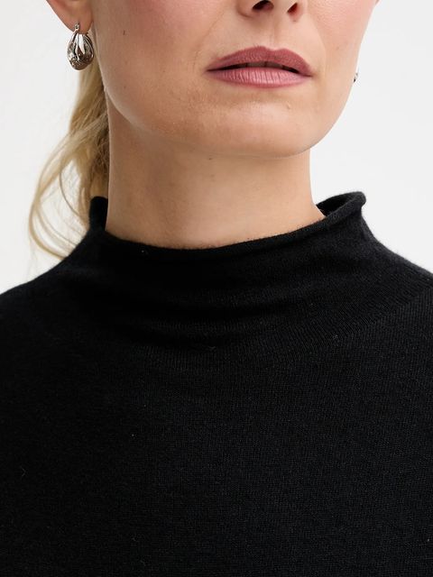 Marc O'Polo sukienka z dodatkiem wełny kolor czarny mini oversize 509511867033