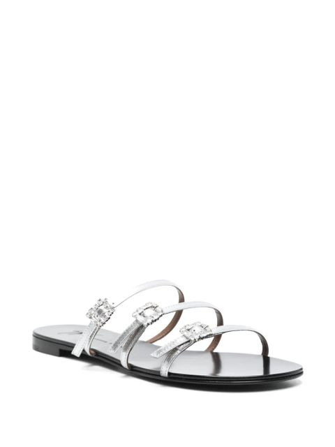 Giuseppe Zanotti Himari flat sandals - Silver - zdjęcie produktu nr 2