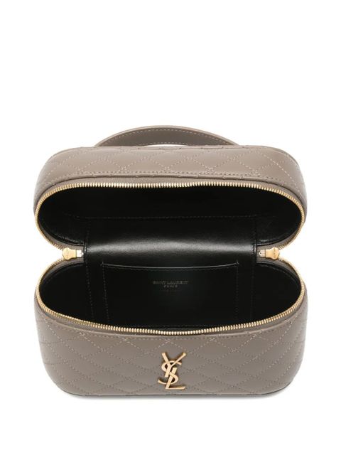 Saint Laurent quilted clutch bag - Grey