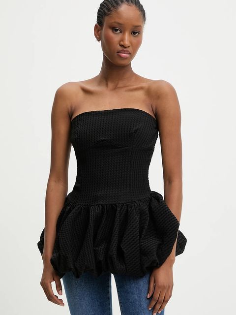 Answear.LAB top damska kolor czarny gładka - zdjęcie produktu nr 1