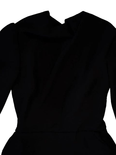 Balenciaga cape-design gown - Black
