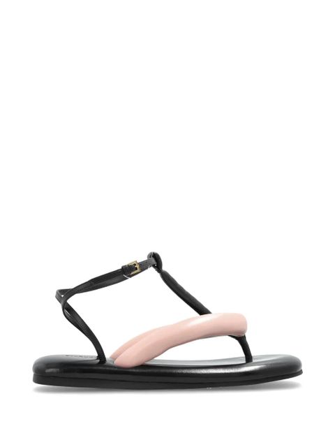 Givenchy Boudoir padded leather flip-flops - Black - zdjęcie produktu nr 1