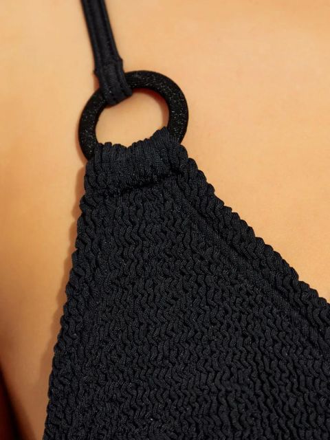 Hunza G Eva seersucker bikini - Black