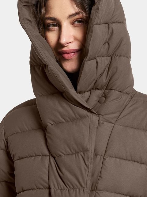 Didriksons kurtka STELLA damska kolor brązowy zimowa 505538