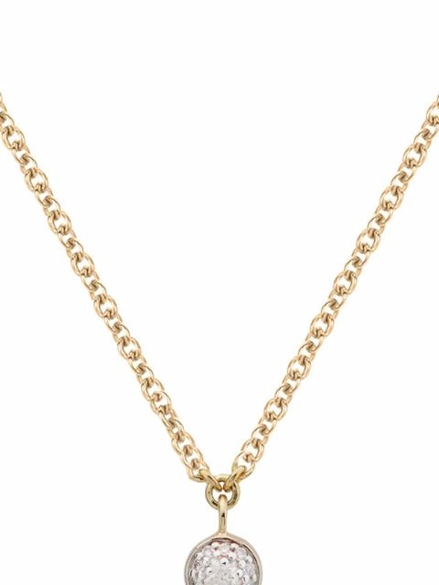 Monica Vinader Fiji tiny button drop necklace - Gold - zdjęcie produktu nr 2