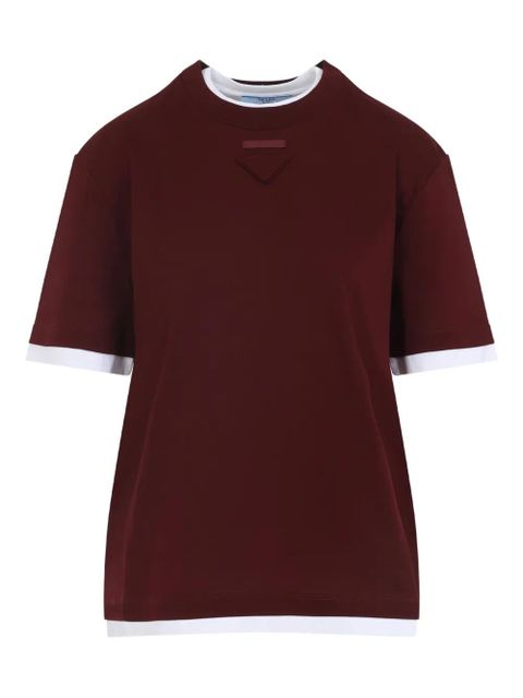 Prada layered triangle-plaque top - zdjęcie produktu nr 1