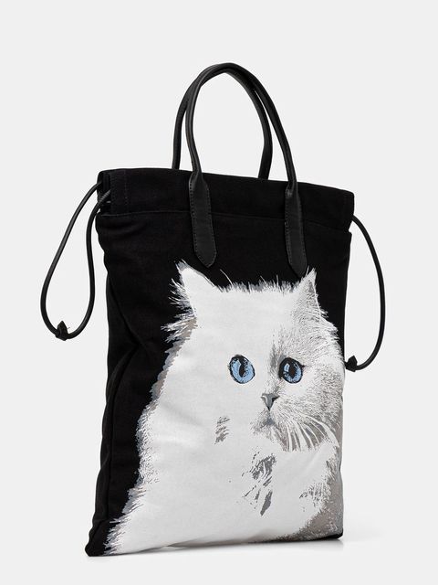 Karl Lagerfeld torebka bawełniana IKON - zdjęcie produktu nr 1