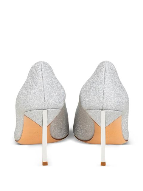 Casadei glitter-effect pointed-toe pumps - Silver