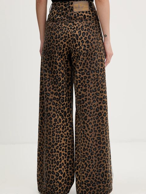 adidas Originals jeansy damskie kolor brązowy KA2680