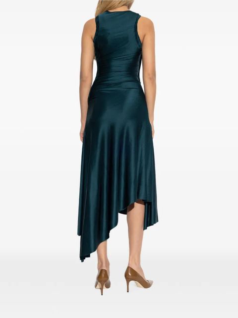Victoria Beckham draped asymmetric midi dress - Green
