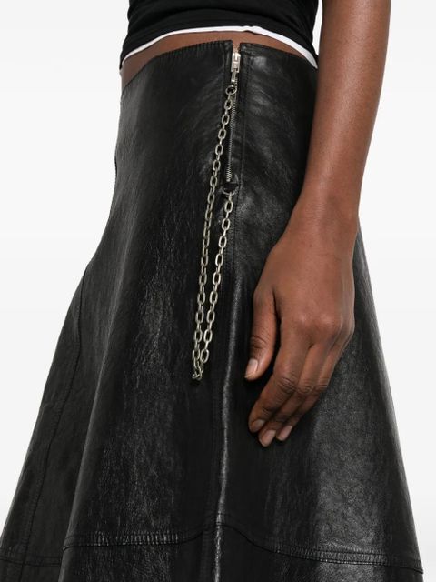 Alexander Wang chain A-line skirt - Black