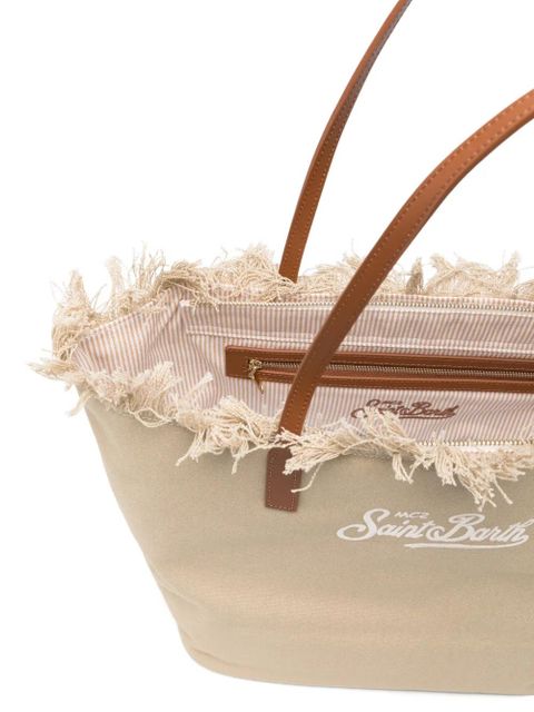 MC2 Saint Barth City fringed tote bag - Neutrals