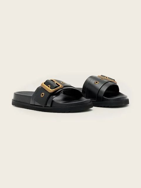 AllSaints klapki skórzane Ellie Western Sandals - zdjęcie produktu nr 1