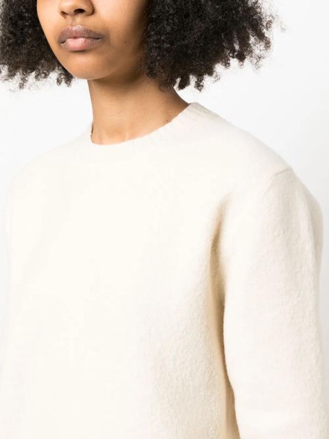 Jil Sander Harmony crew-neck wool jumper - White