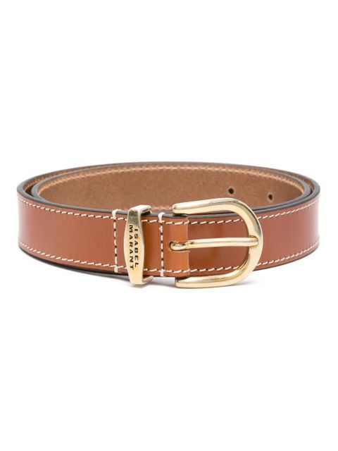 ISABEL MARANT Zadd leather belt - Brown - zdjęcie produktu nr 1