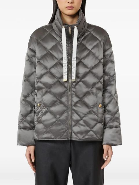 Max Mara boxy-fit quilted jacket - Grey - zdjęcie produktu nr 2