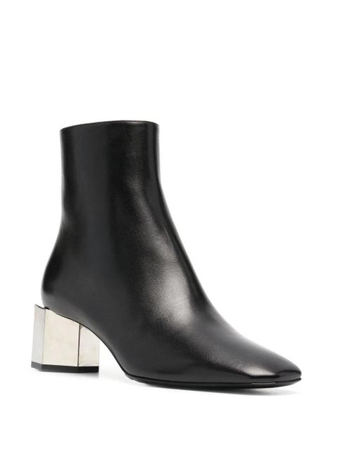Off-White metallic-heel ankle boots - Black