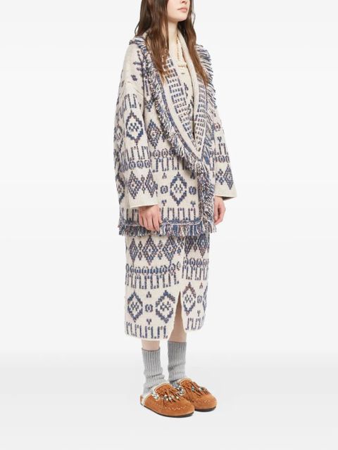 Alanui Grunge Beat cardigan - White - zdjęcie produktu nr 2